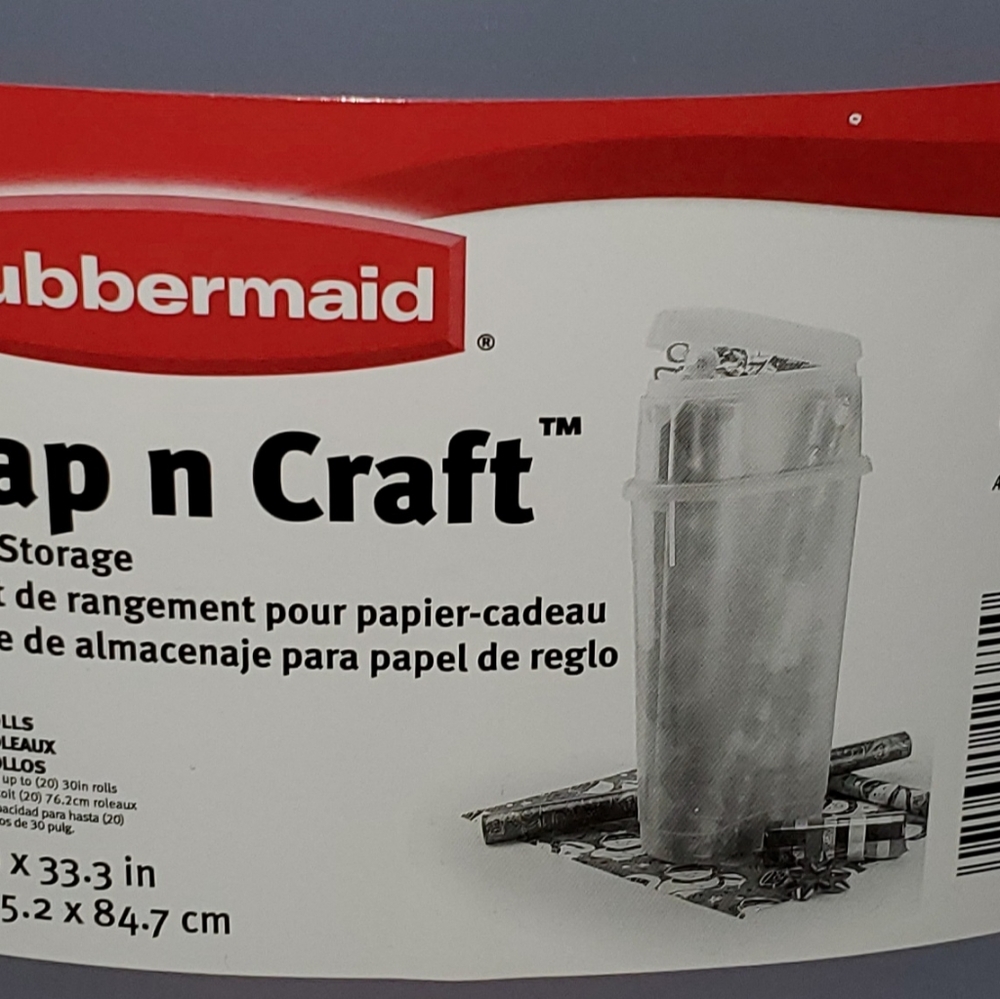 Stand up wrapping paper storage